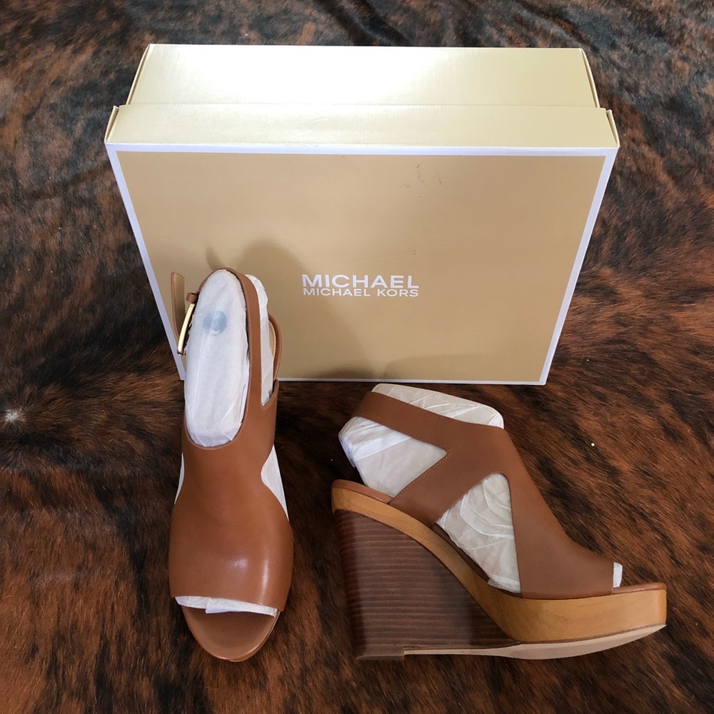 New Michael kors Josephine Wedge Platform Sandals
